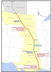 Keystone XL Pipeline route - Click here for larger map Keystone XL Pipeline route - click here for larger map